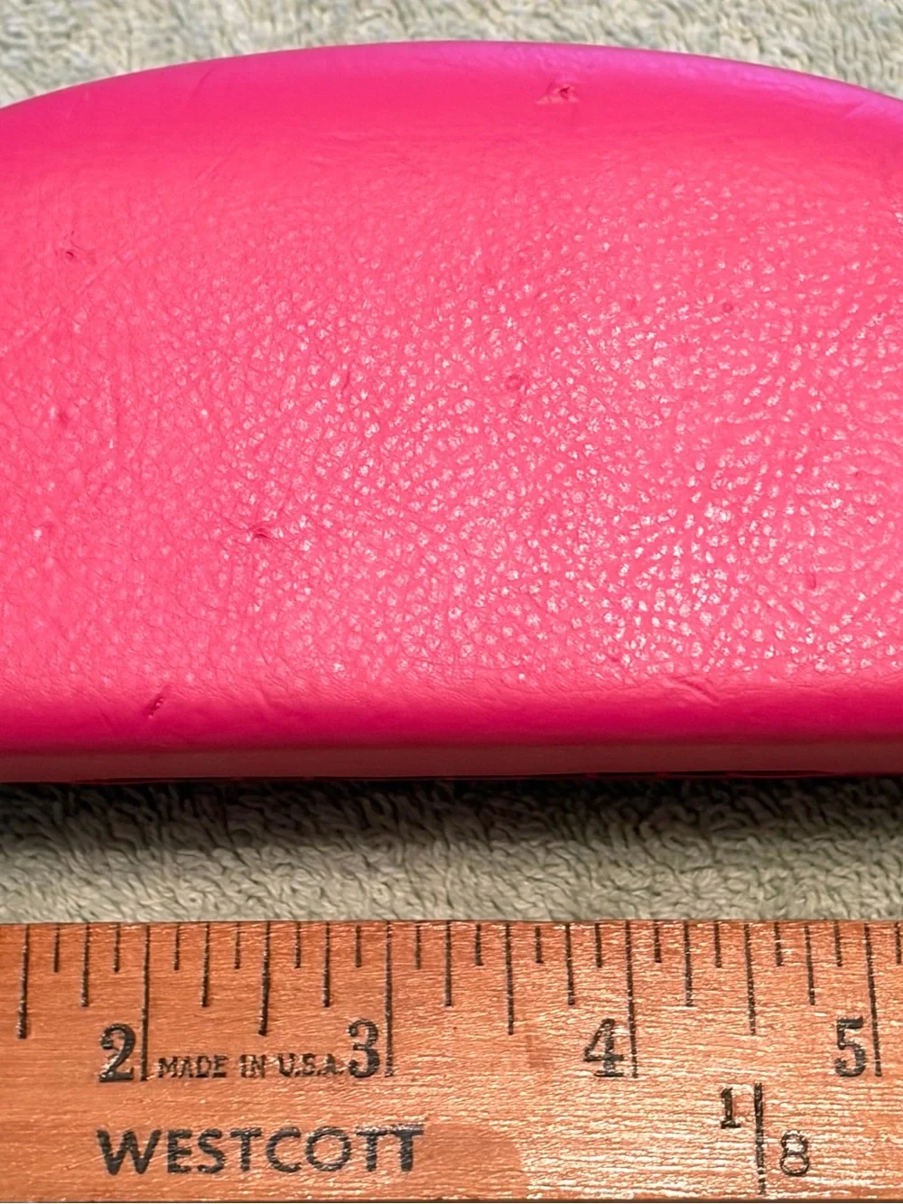 Juicy Couture Bright Pink Eyewear Case with Gold Logo